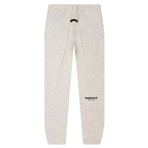 Fear of God Essentials Core Sweatpants (SS20) Light Heather, Oatmeal - Size S.